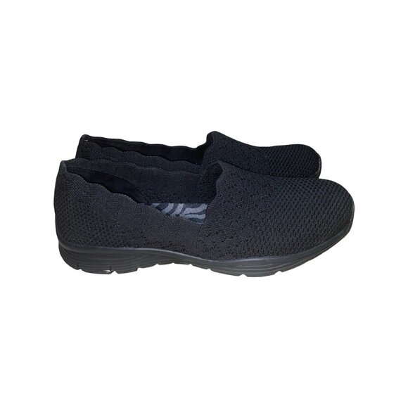 NWOT SKECHERS Seager Stat Loafer Shoes Black Memory Foam Slip Ons Size 6.5 - Picture 3 of 13